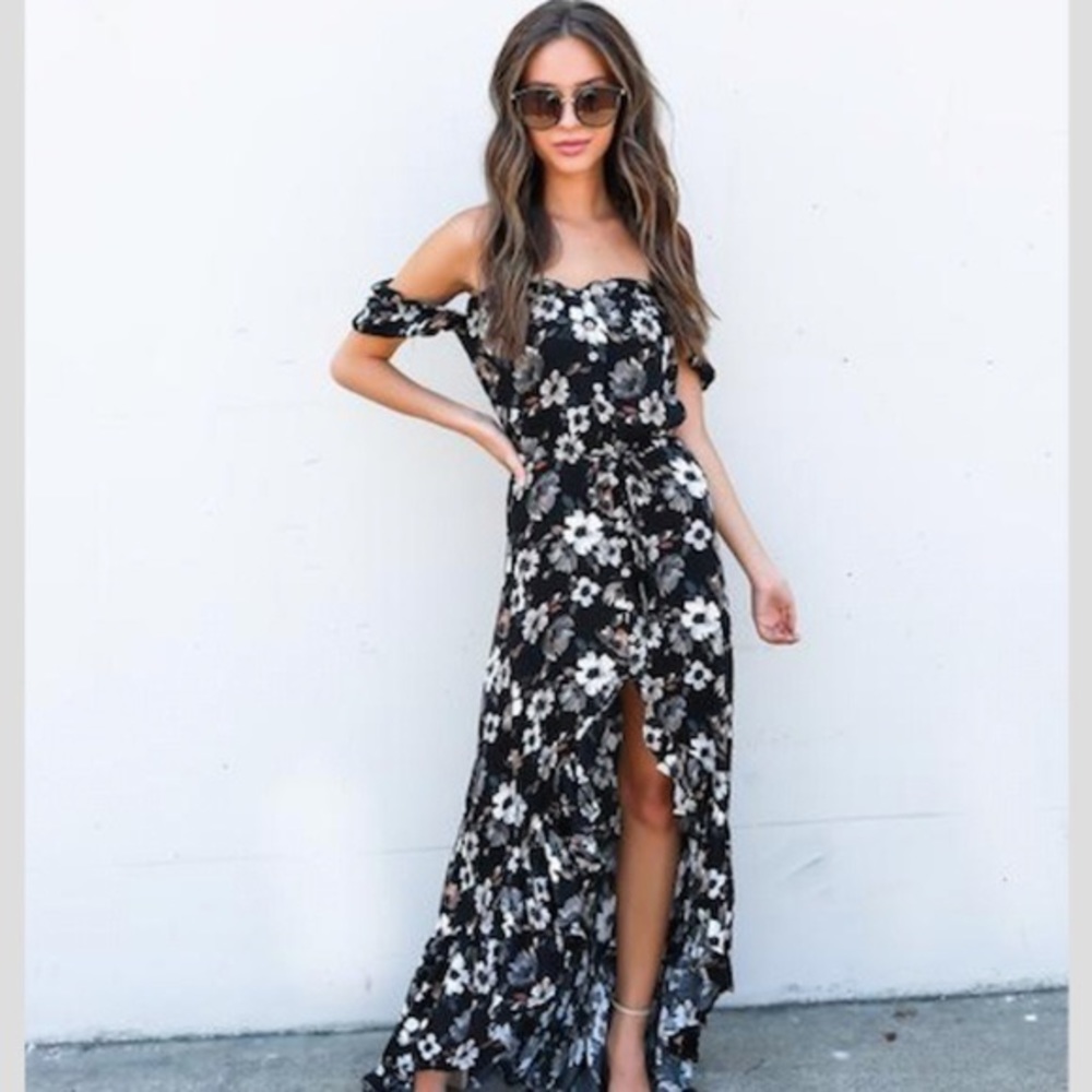 Into The Night High Low Maxi Dress from Vici